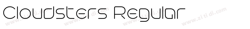 Cloudsters Regular字体转换 Cloudsters Regular字体转换